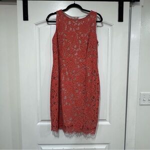 Elegant Red Lace Dress